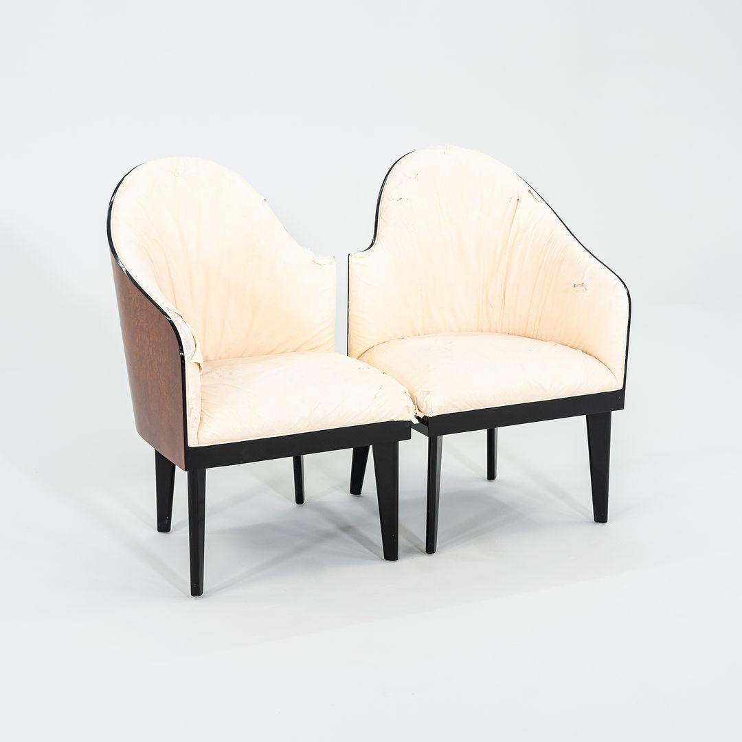 Modern 1980s Pair of Toscana Lounge Chairs by Sartogo and Grenon for Saporiti Italia For Sale
