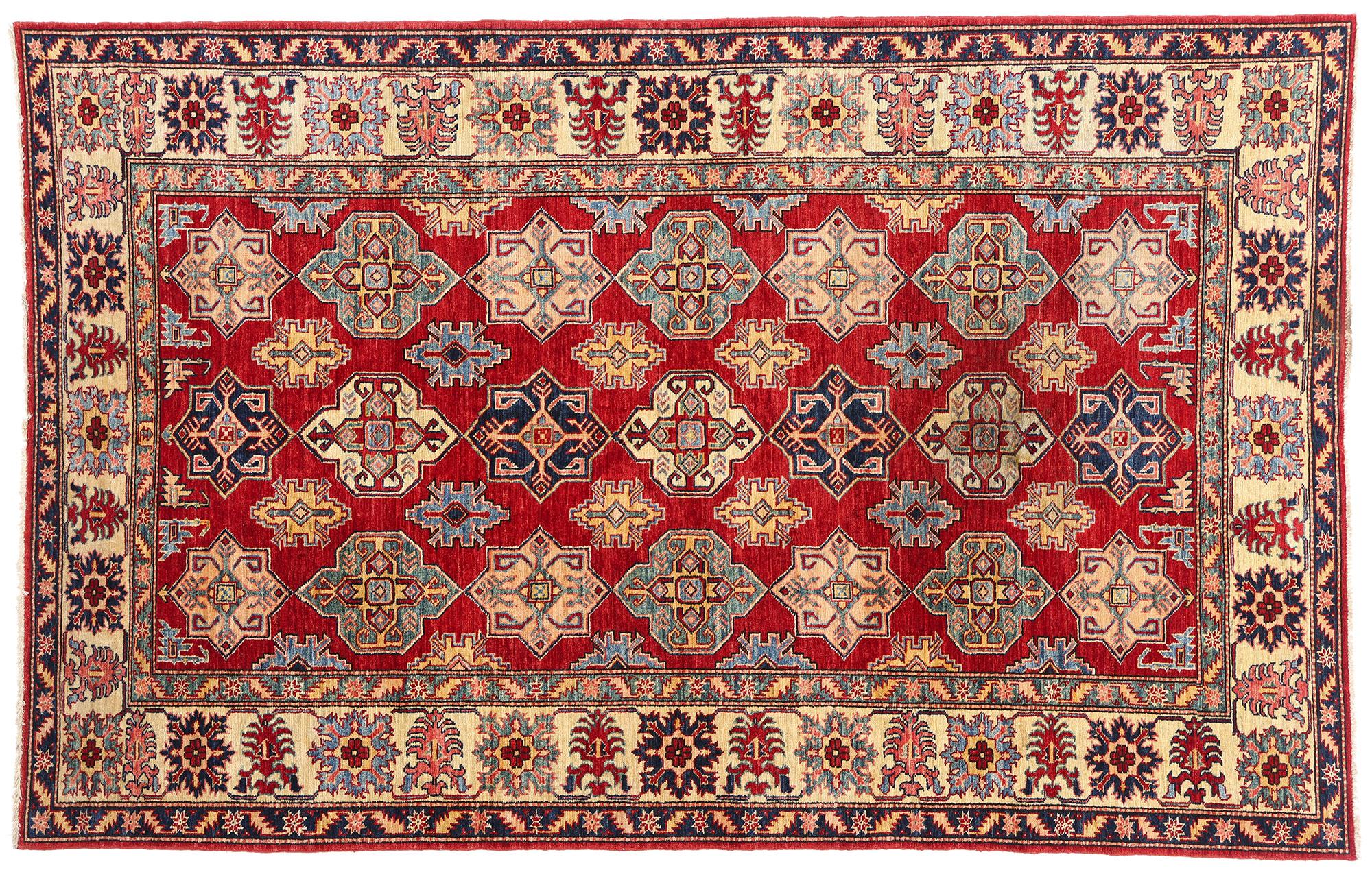 1980's Pakistani Shirvan Carpet with Modern Style in vendita 3