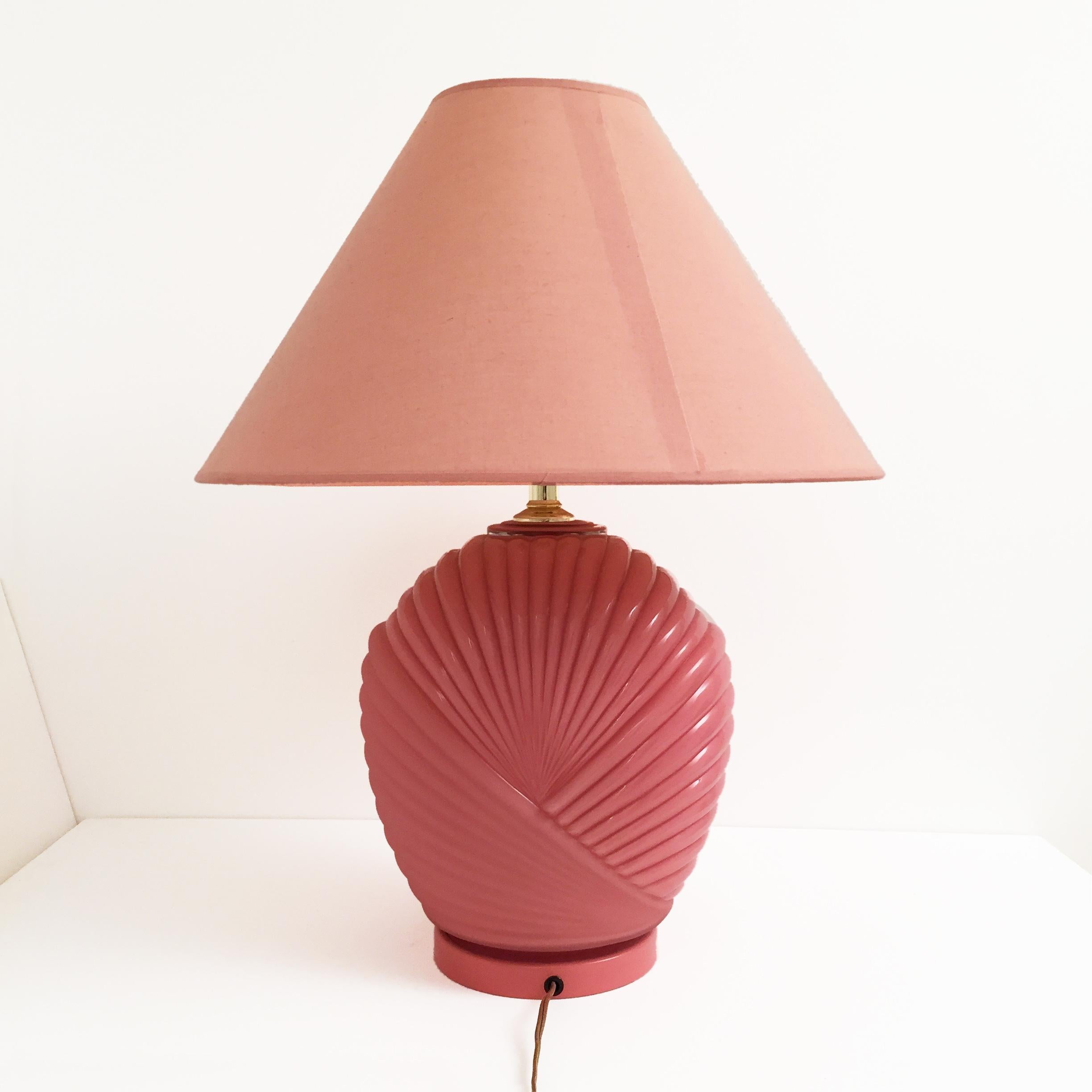 pink 80s lamp