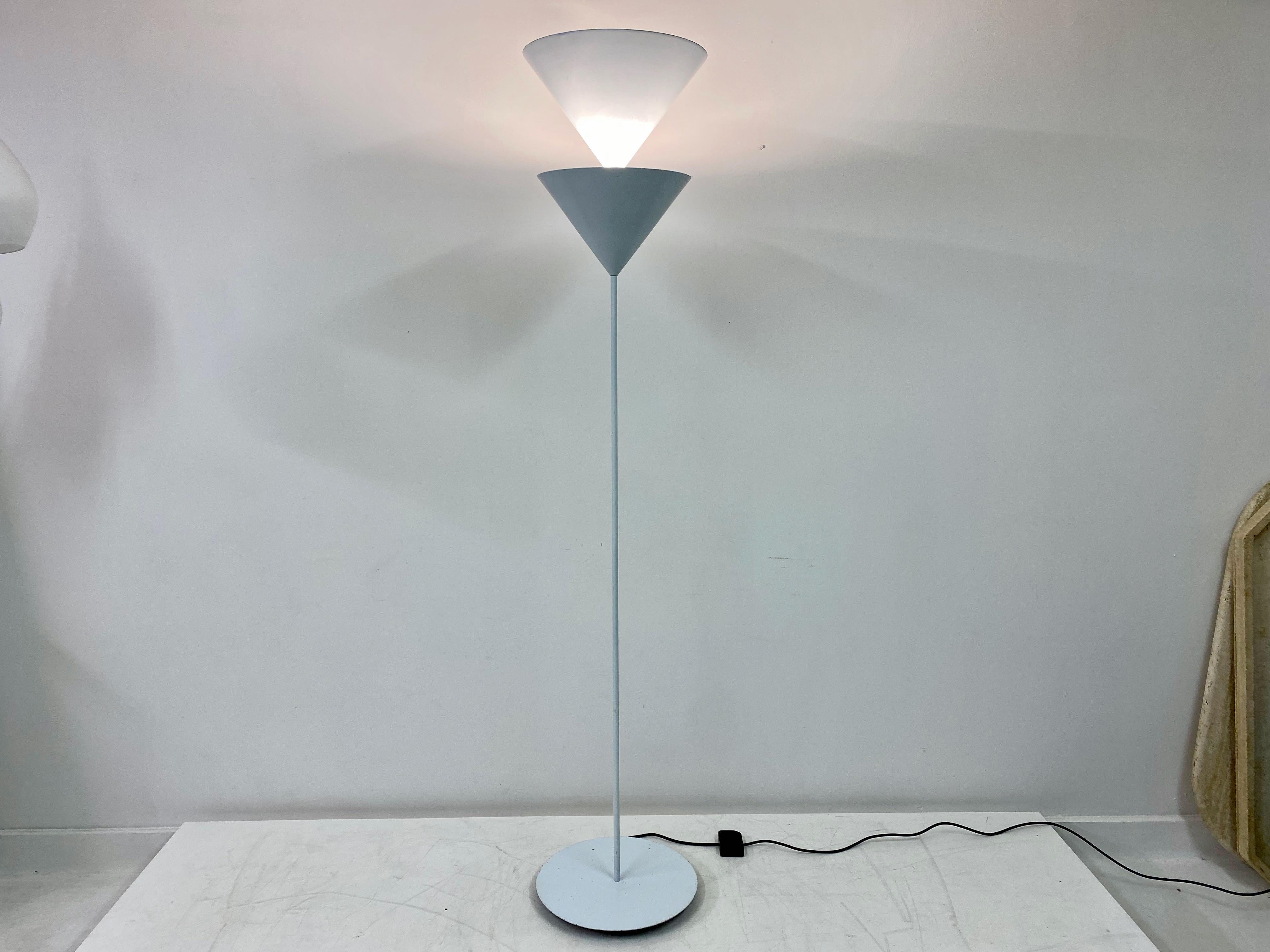 Aluminum 1980s Pascal Floor Lamp by Vico Magistretti for Oluce