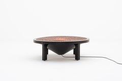 Table basse Pastilles éclairée des années 1980 par Ado Chale