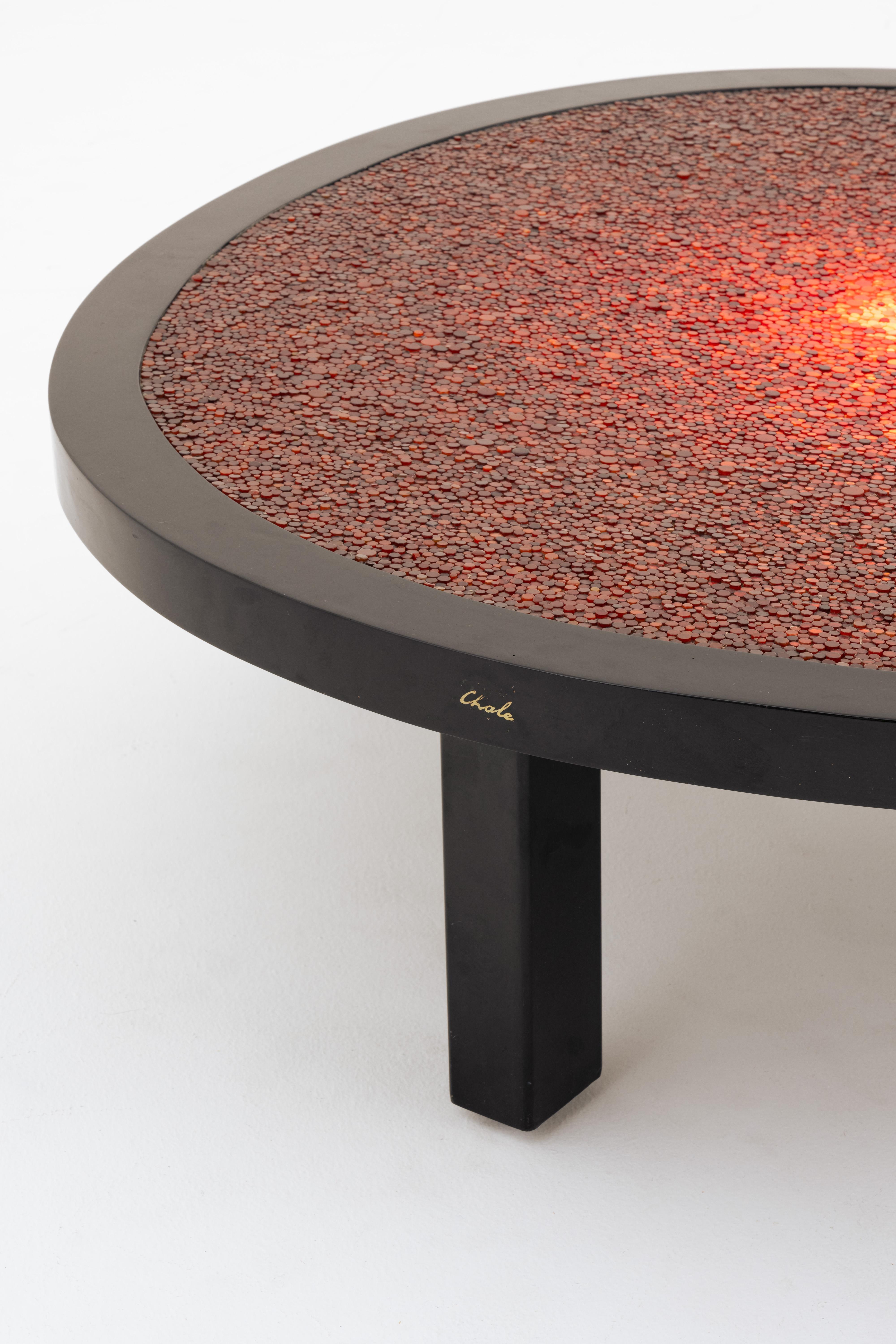 Futurist 1980s Pastilles Illuminating Coffee table by Ado Chale For Sale