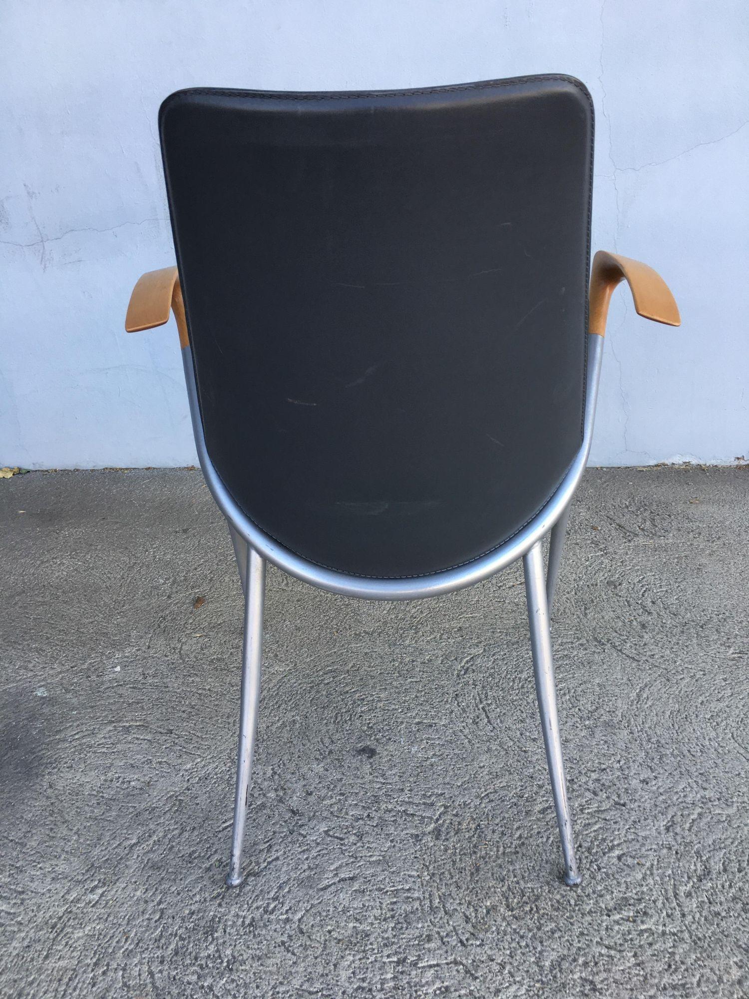 Set di quattro sedie da pranzo post-moderniste in stile Paul Tuttle del 1980 in vendita 2