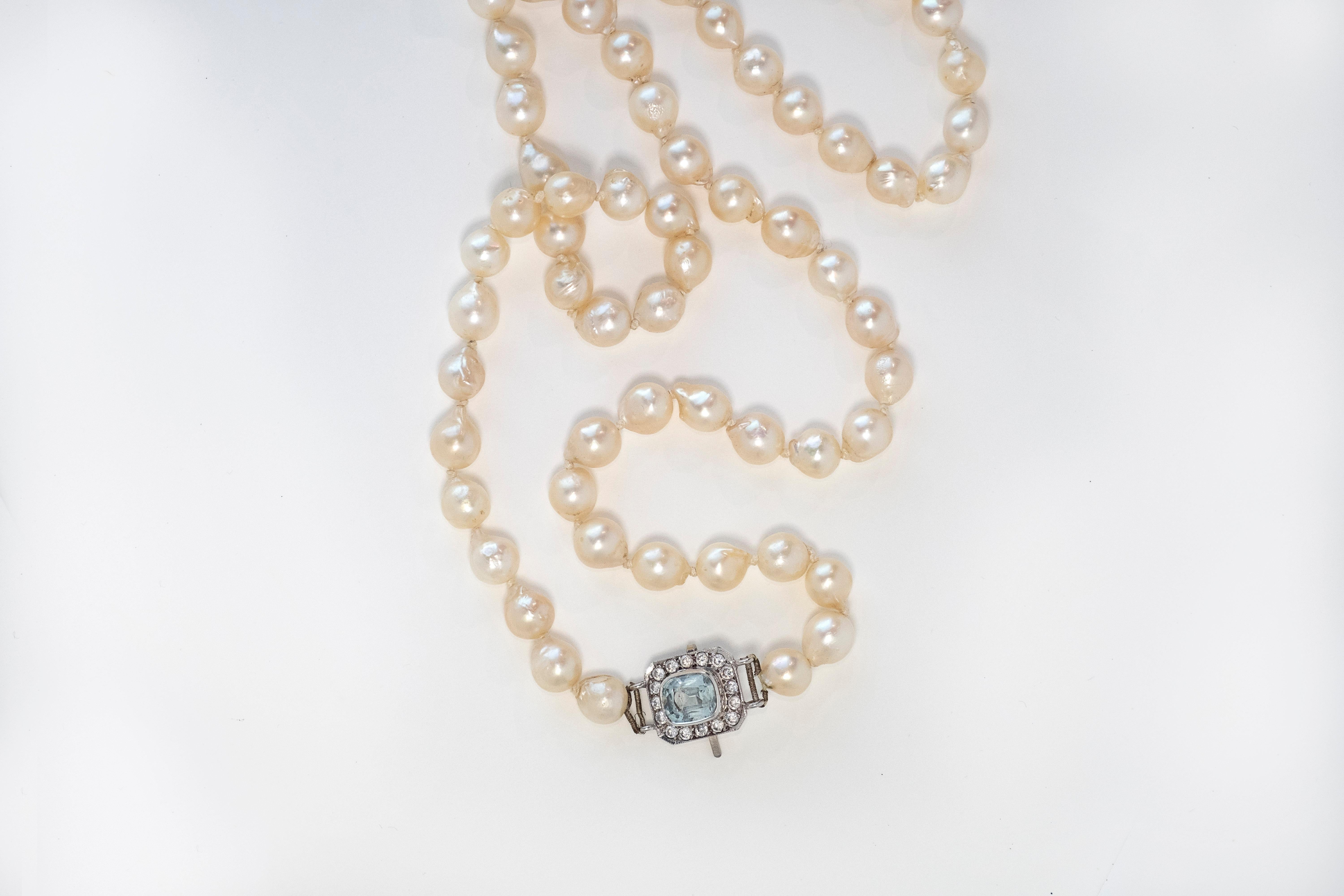 Said to offer protection, to attract good luck and prosperity to the wearer, Pearls also represent purity, integrity, and wisdom gained through experience. Matched with Aquamarine, which is associated with tranquility, serenity, clarity, and