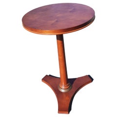 1980s Pedestal Accent Table Wine Table