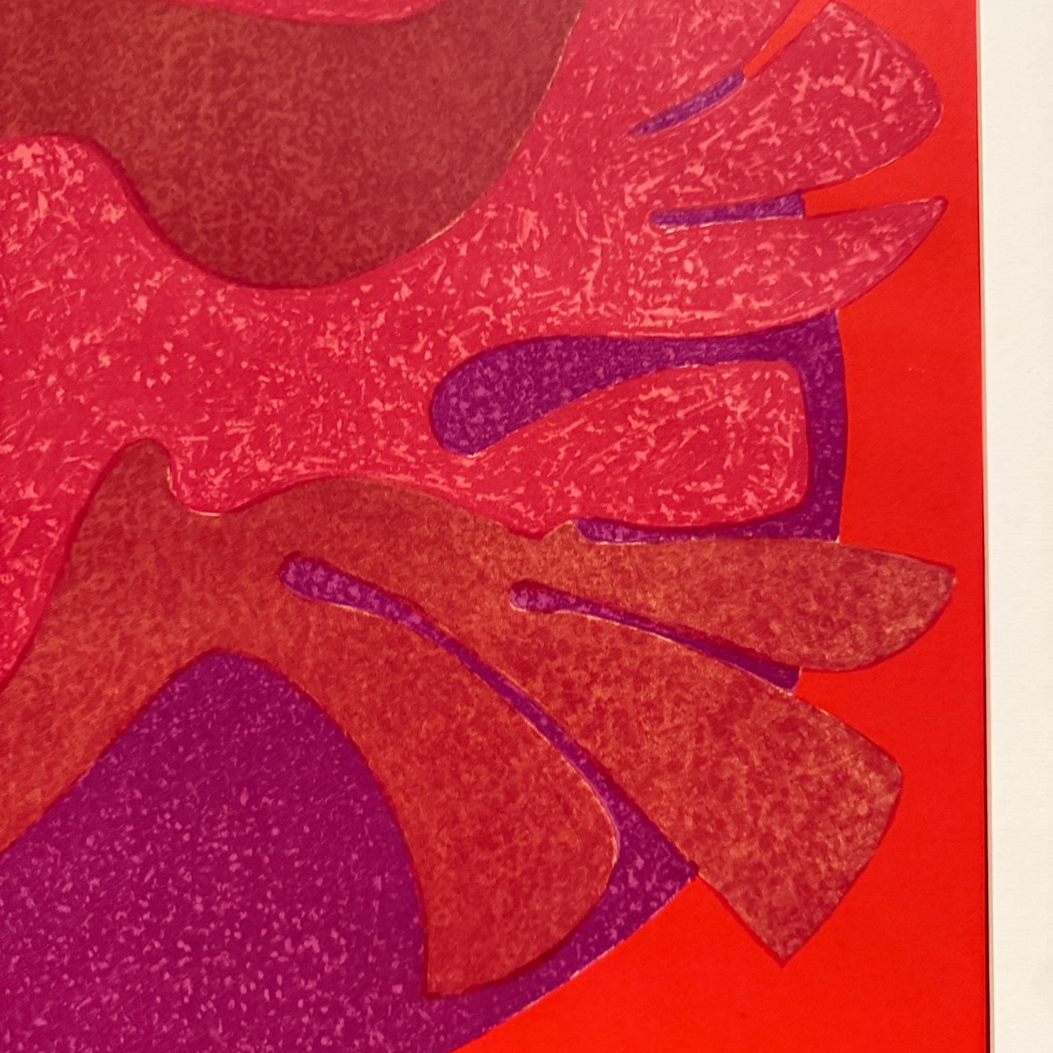 Litografía de Arte Moderno de Pedro Coronel de los años 80 Paloma Abstracta en venta 1