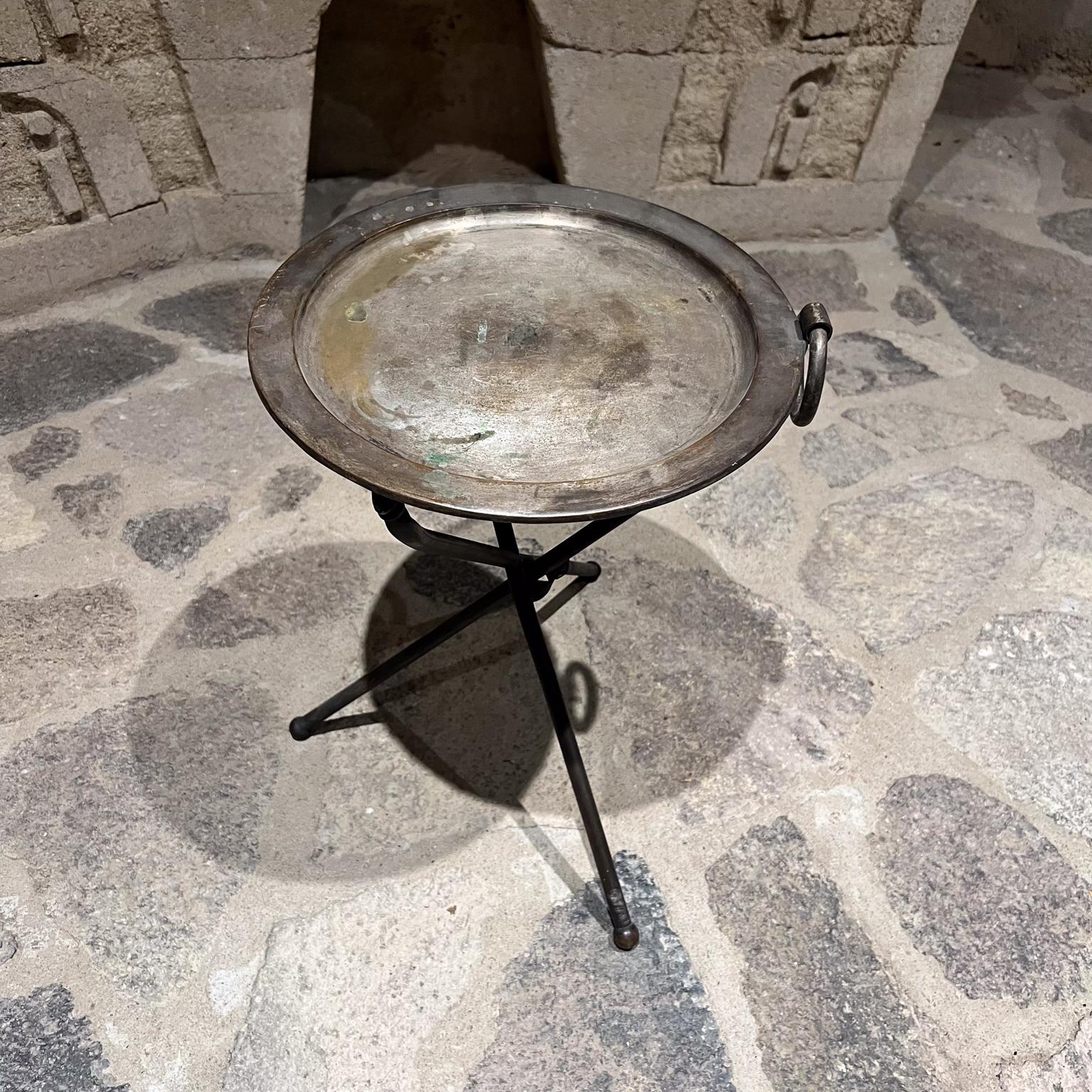 1980s Pedro Domecq Silver Folding Tray Table Champagne Bar Service For Sale 5