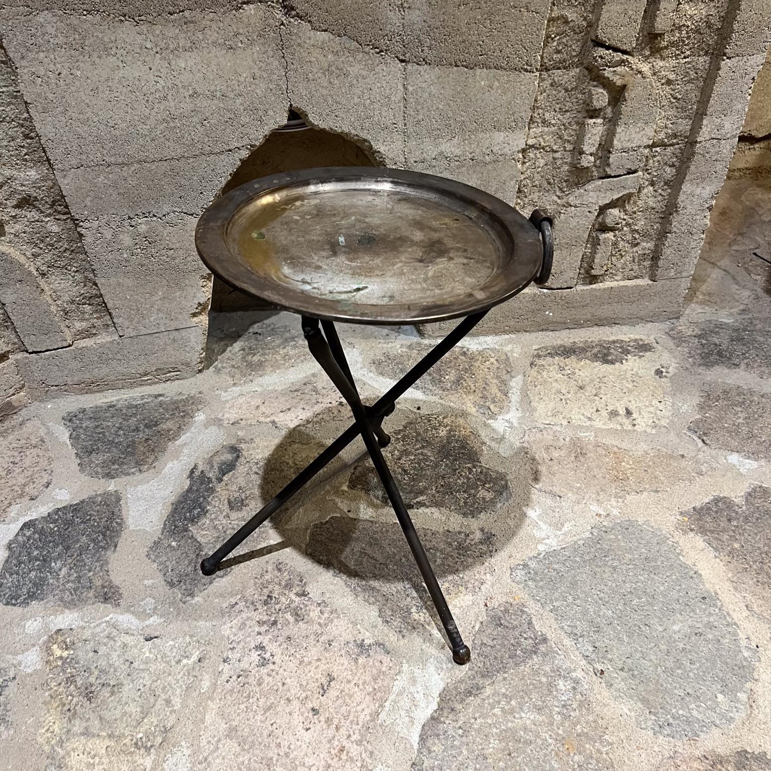 Late 20th Century 1980s Pedro Domecq Silver Folding Tray Table Champagne Bar Service For Sale