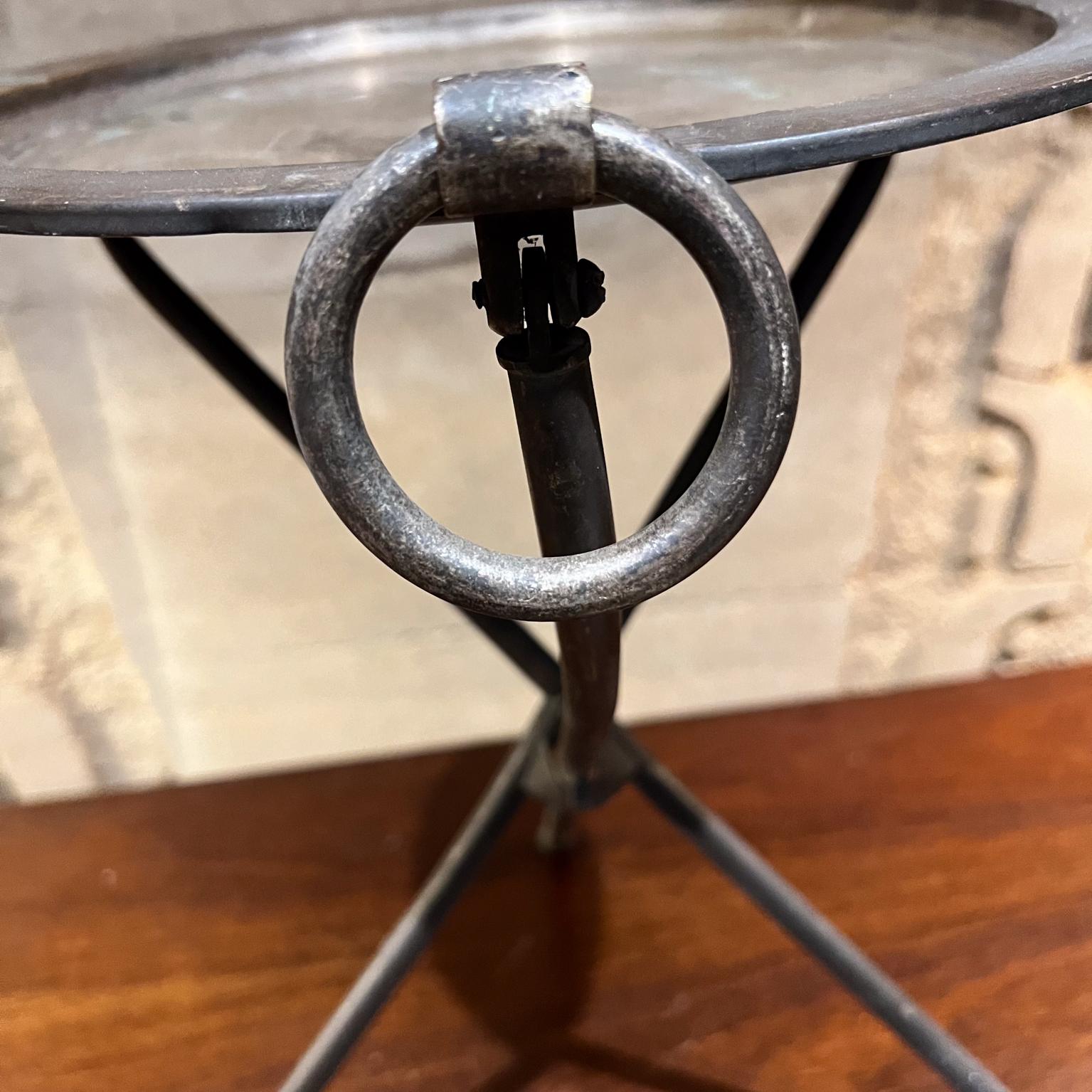 1980s Pedro Domecq Silver Folding Tray Table Champagne Bar Service For Sale 1