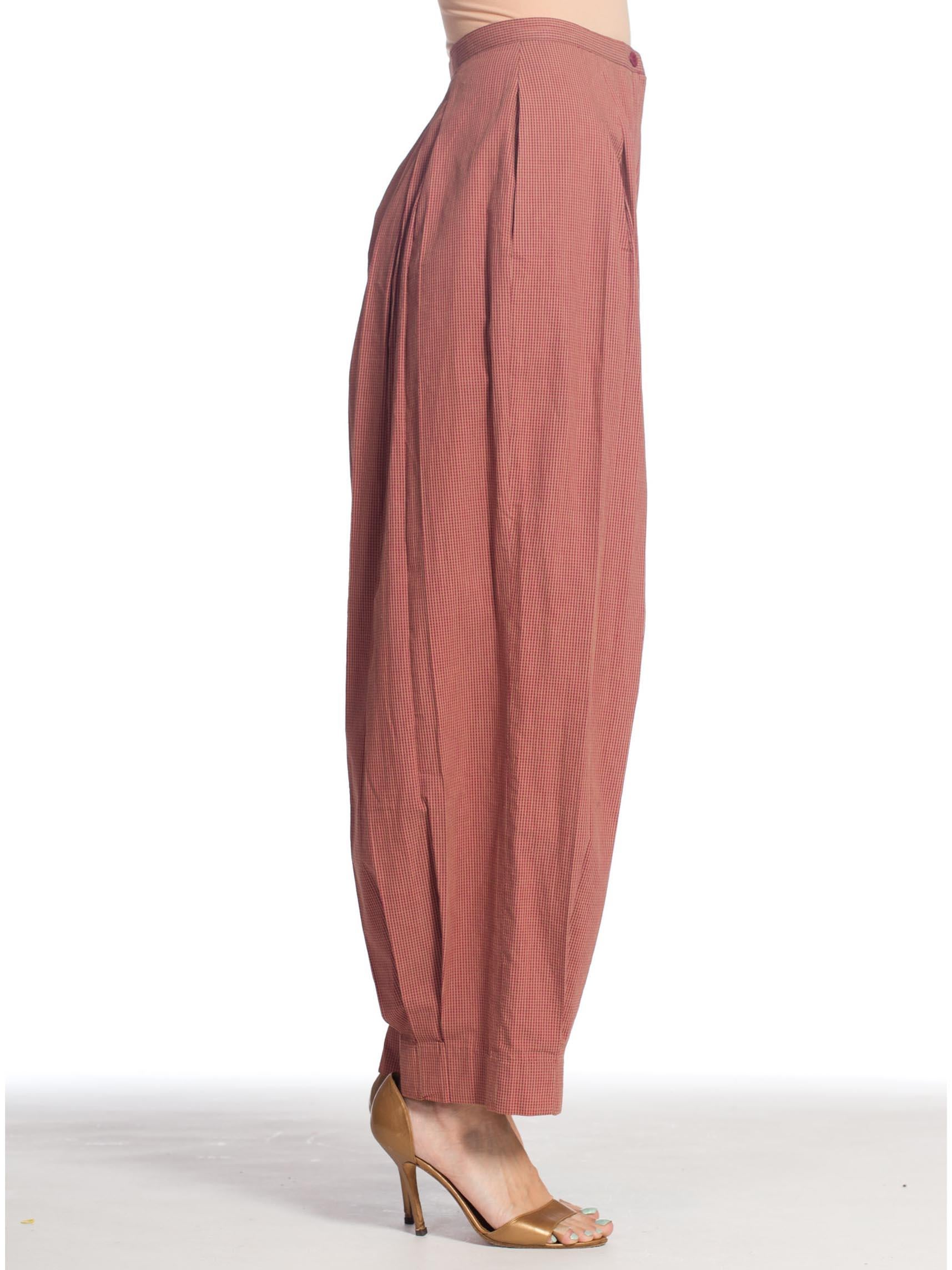 triple pleated pants