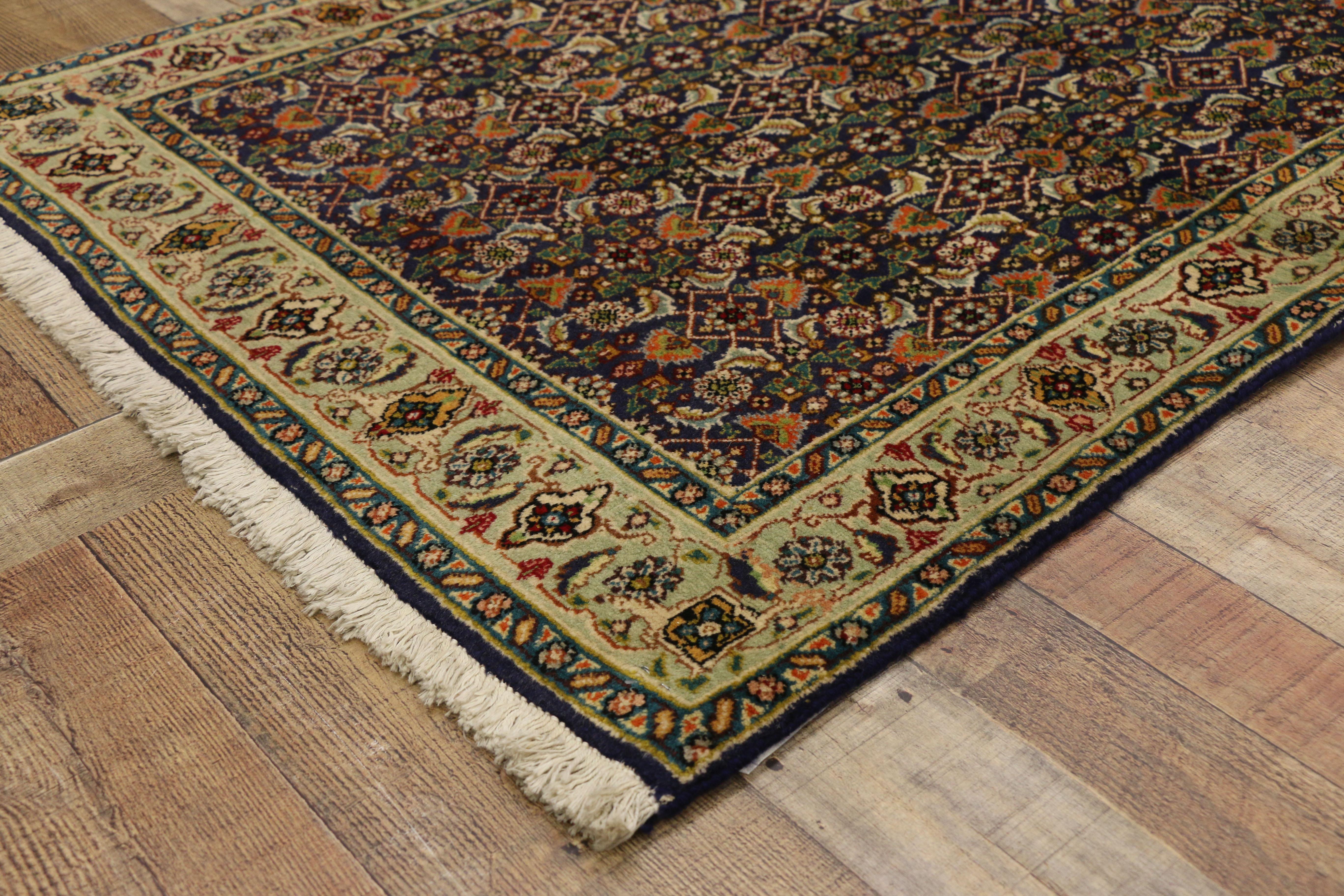 1980's Persian Tabriz Carpet with Modern Style For Sale 3