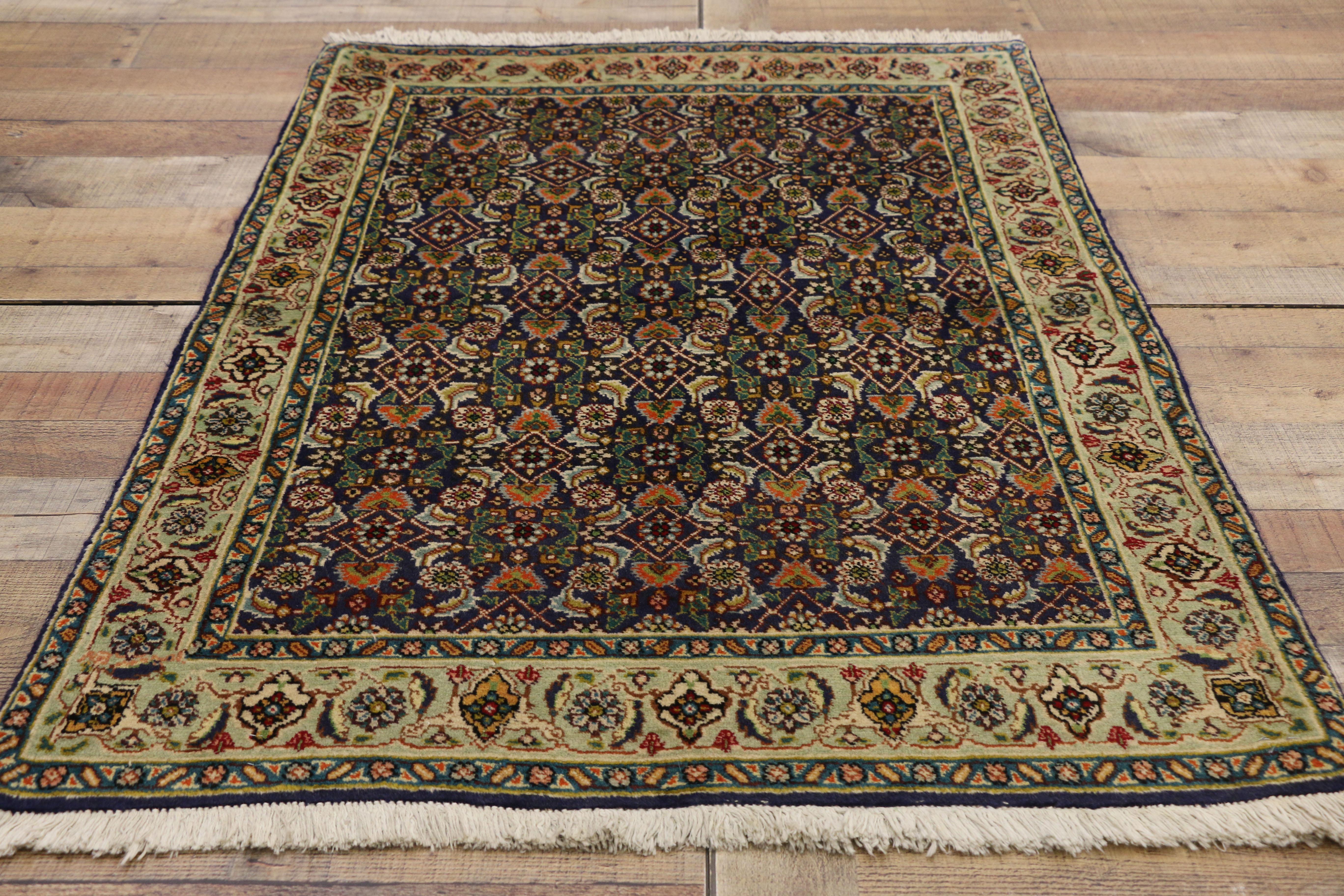 1980's Persian Tabriz Carpet with Modern Style For Sale 4