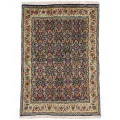 Tapis persan Tabriz des années 1980 avec style moderne