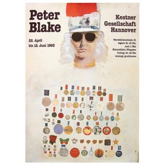 1980s Peter Blake Exhibition Poster Pop Art