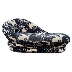 Used 1980s Petite Cow Print Cloud Chaise Lounge 