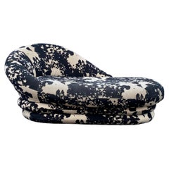 Vintage 1980s Petite Cow Print Cloud Chaise Lounge 