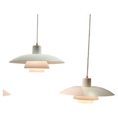 1980s PH 4 Metal Pendant Lamp by Poul Henningsen for Louis Poulsen