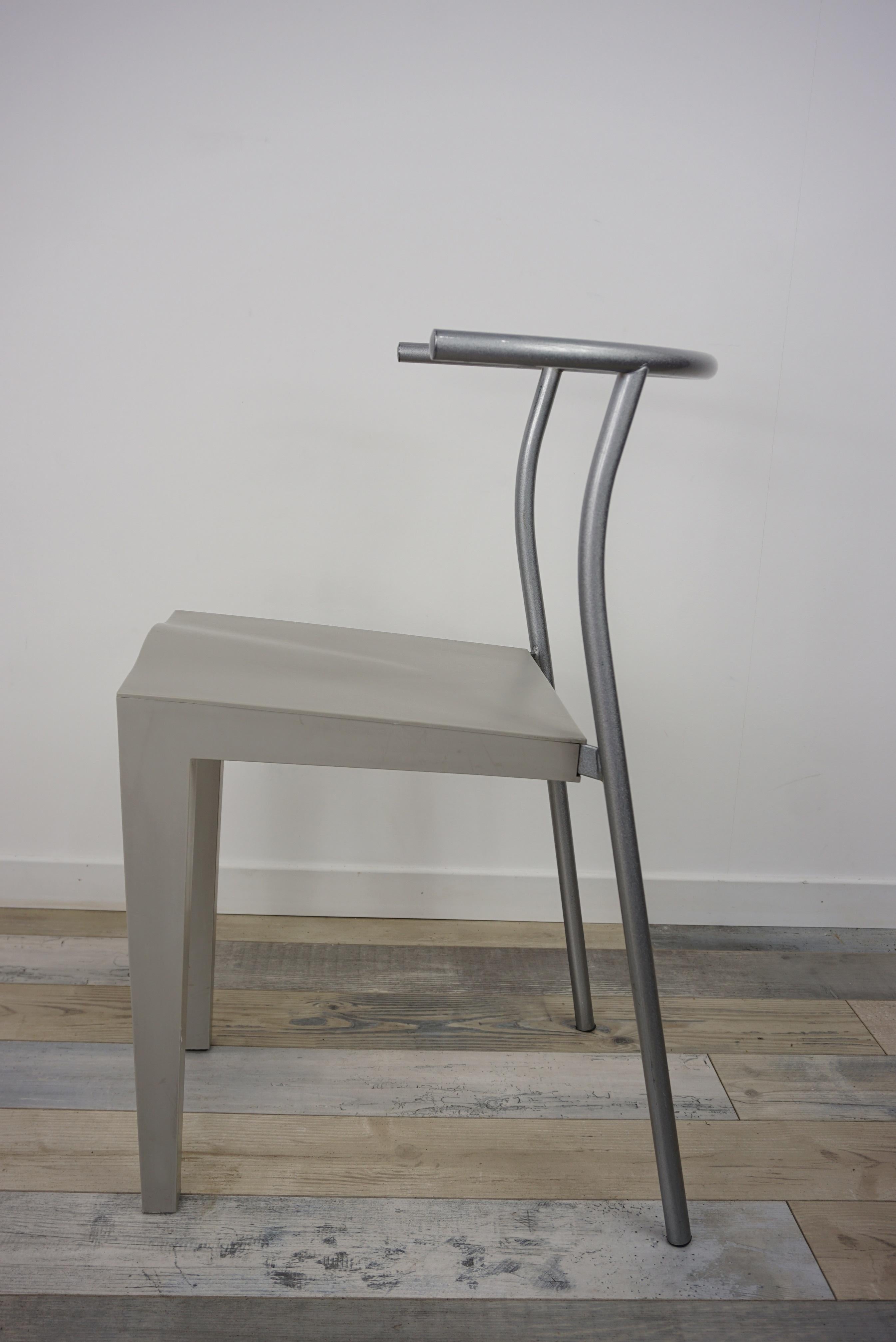1980 Philippe Starck Design Set of 4 Chairs Dr Glob Model for Kartell 6