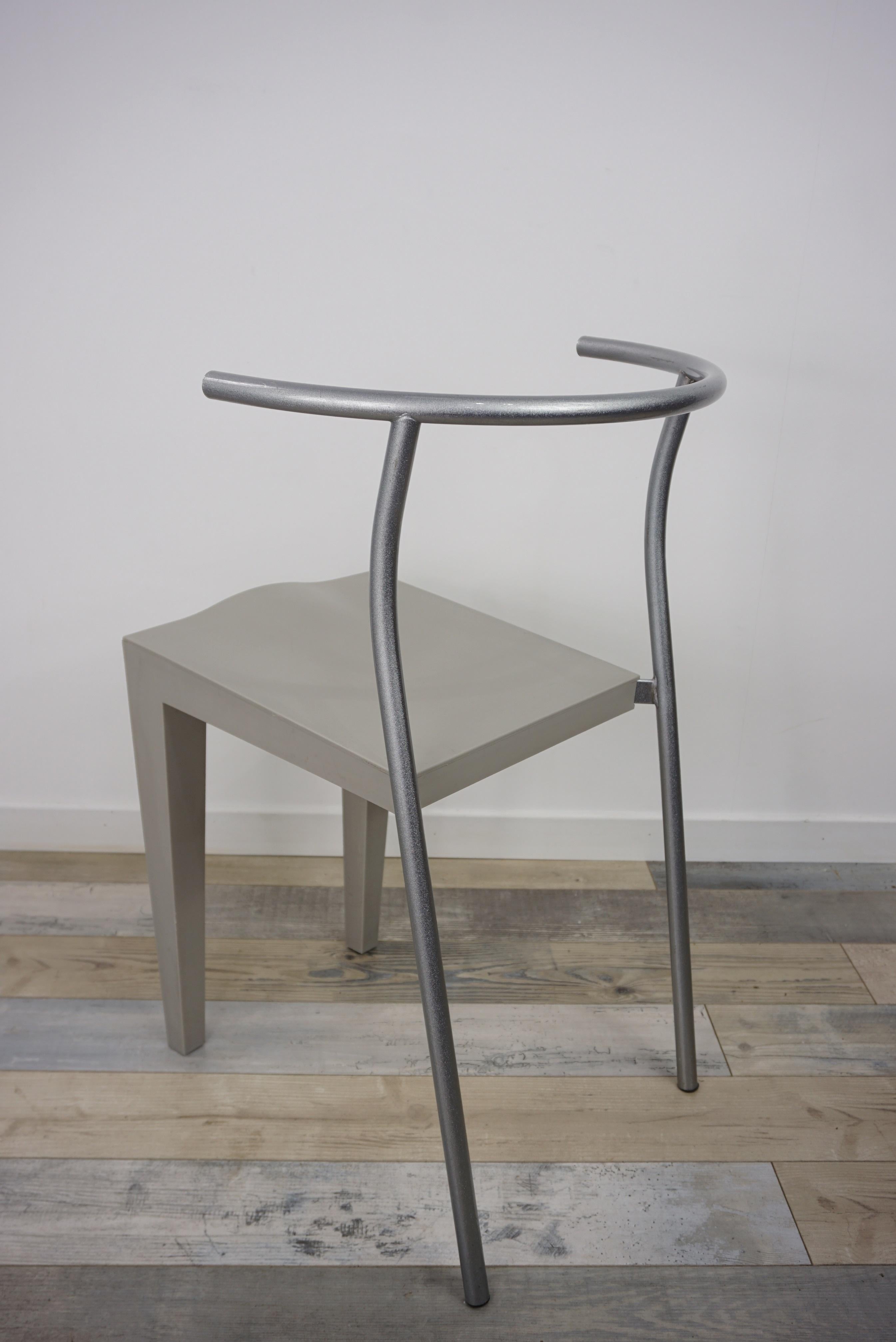 1980 Philippe Starck Design Set of 4 Chairs Dr Glob Model for Kartell 7