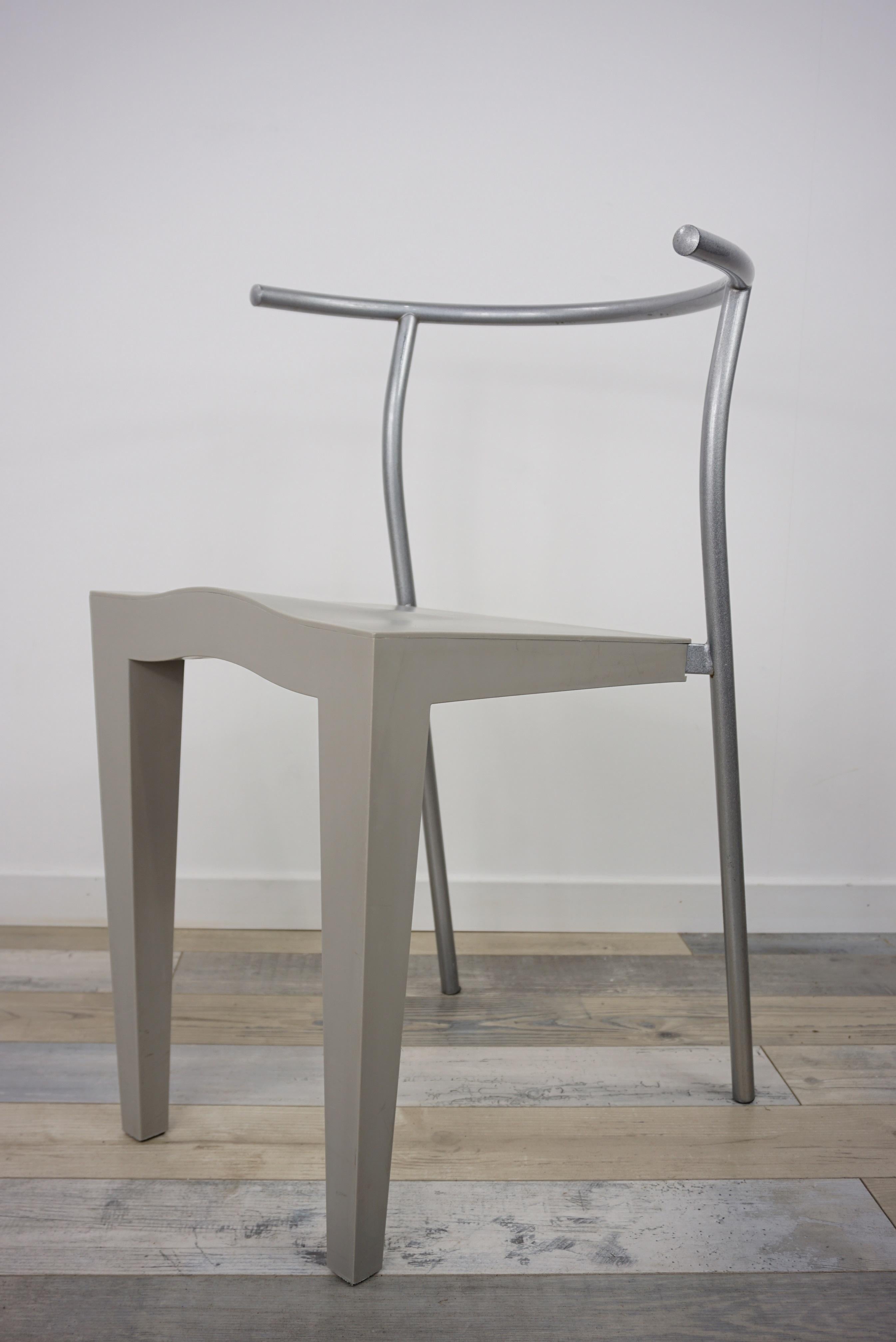 1980 Philippe Starck Design Set of 4 Chairs Dr Glob Model for Kartell 2