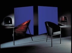 1980er Philippe Starck „Pratfall“ Leder-Loungesessel