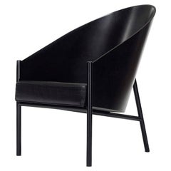 1980's Philippe Starck "Pratfall" Leather Lounge Chair