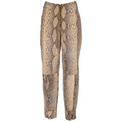 1980s Phyton Skin Trousers