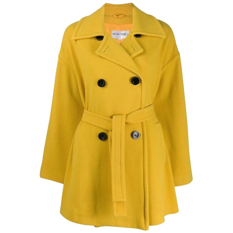 1980s Pierre Cardin Belted Coat at 1stDibs