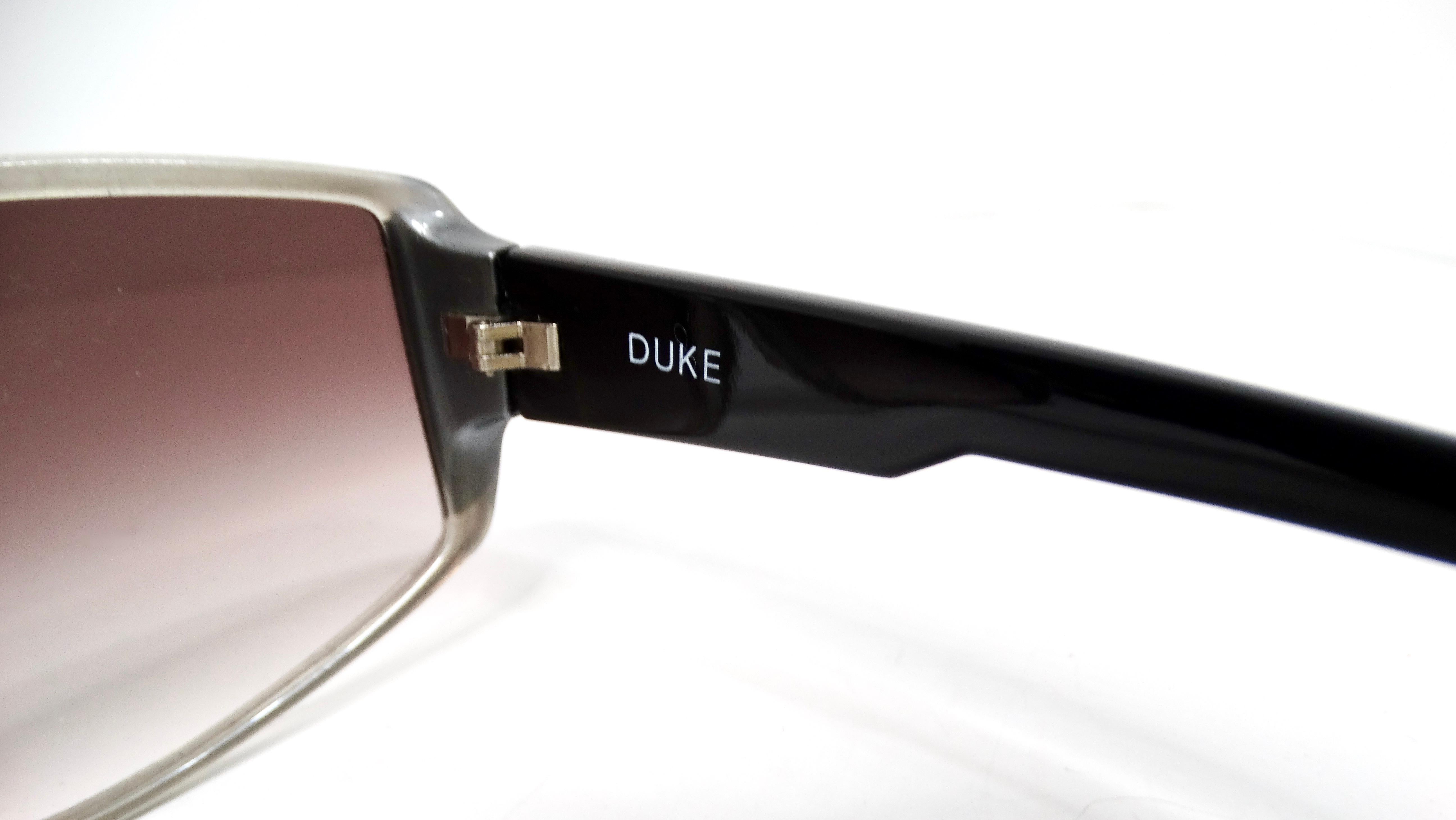 Lunettes de soleil aviateur Pierre Cardin des années 1980, monture grise et noire, verres dégradés en vente 1