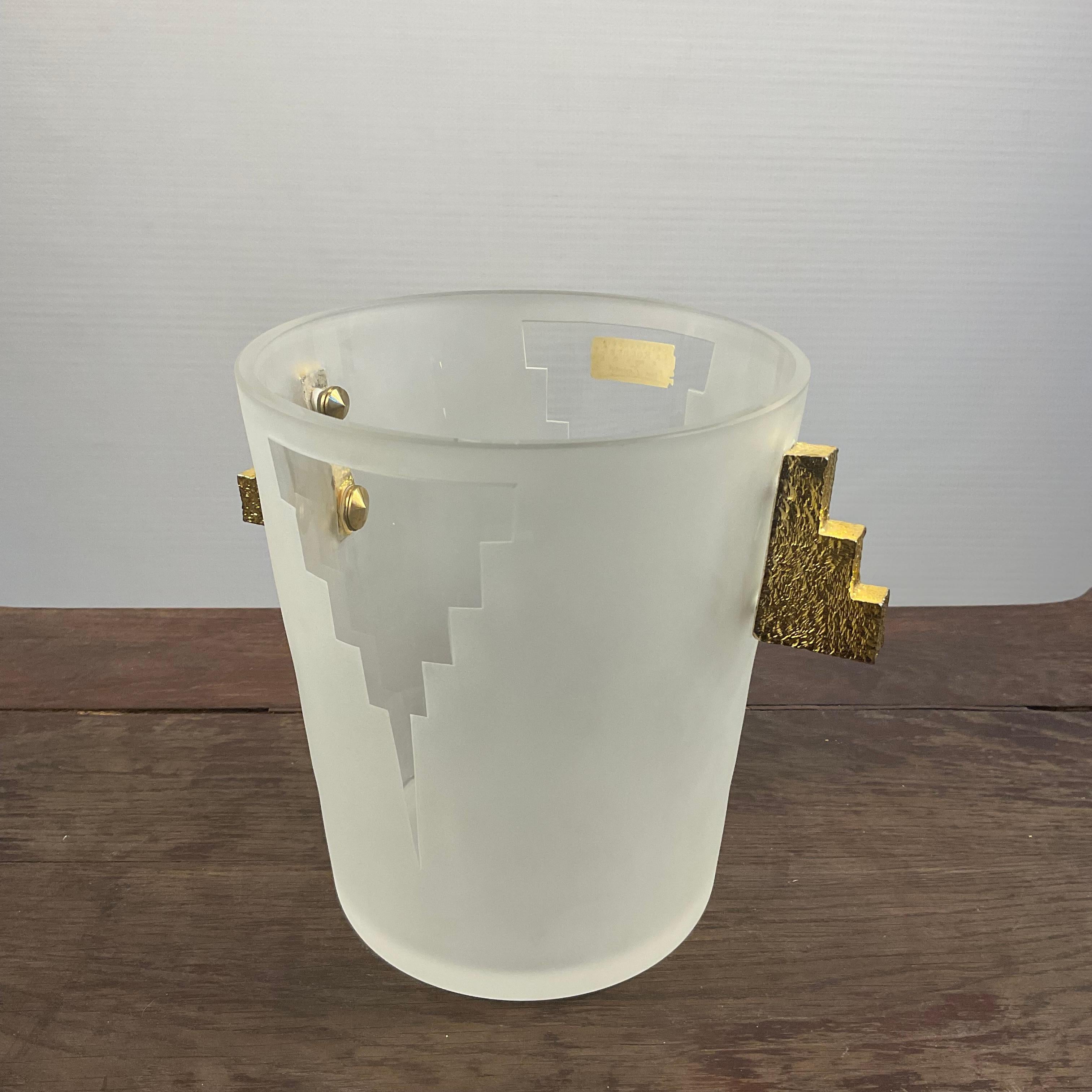 French 1980s Pierre Casenove Wine Cooler or Champagne Bucket for La Rochere France For Sale