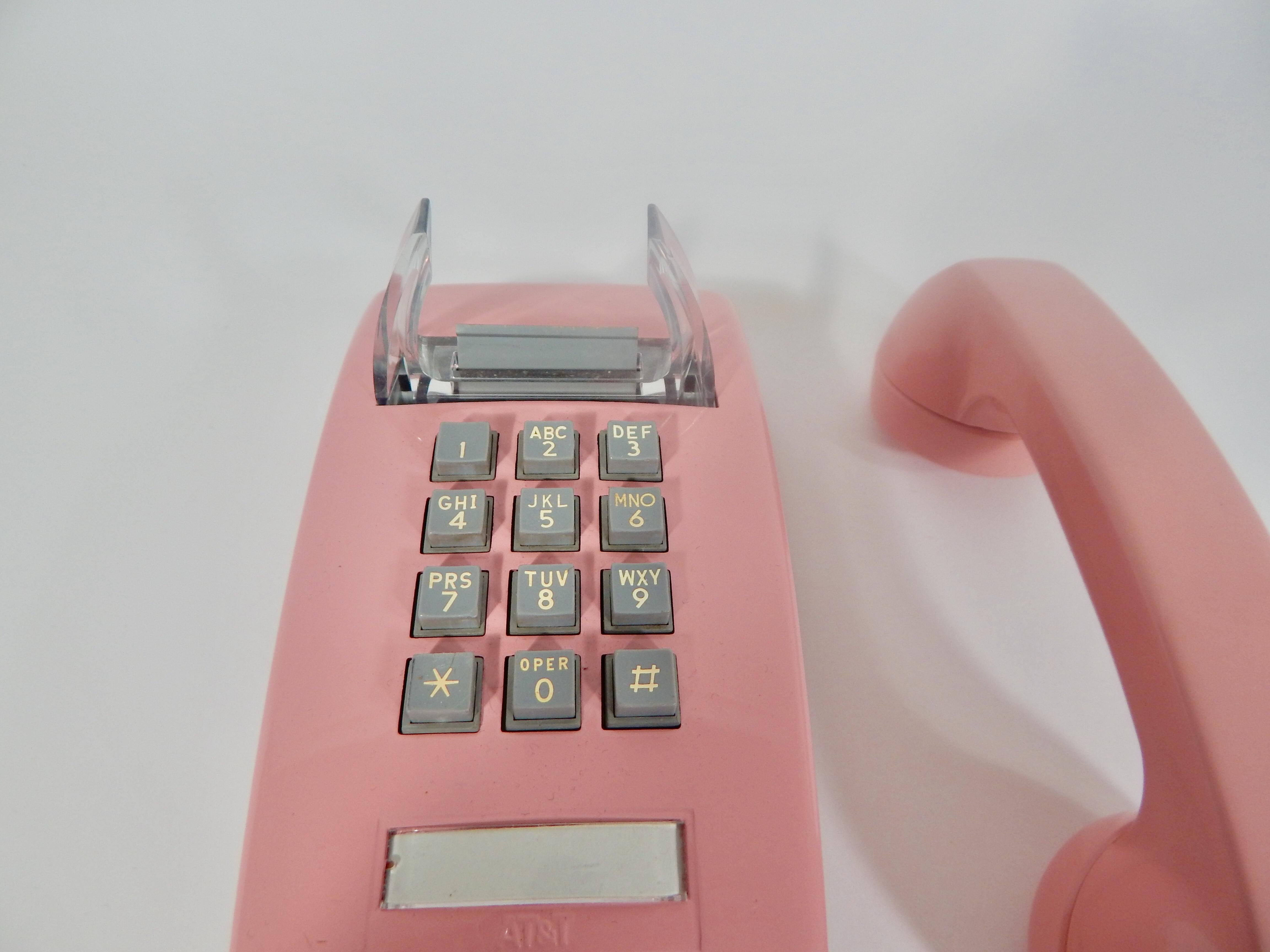 20th Century 1980s Pink Telephone