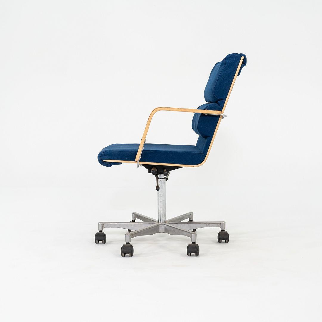 Modern 1980s Plaano Chair by Yrjo Kukkapuro for Avarte in Birch with Blue Fabric For Sale