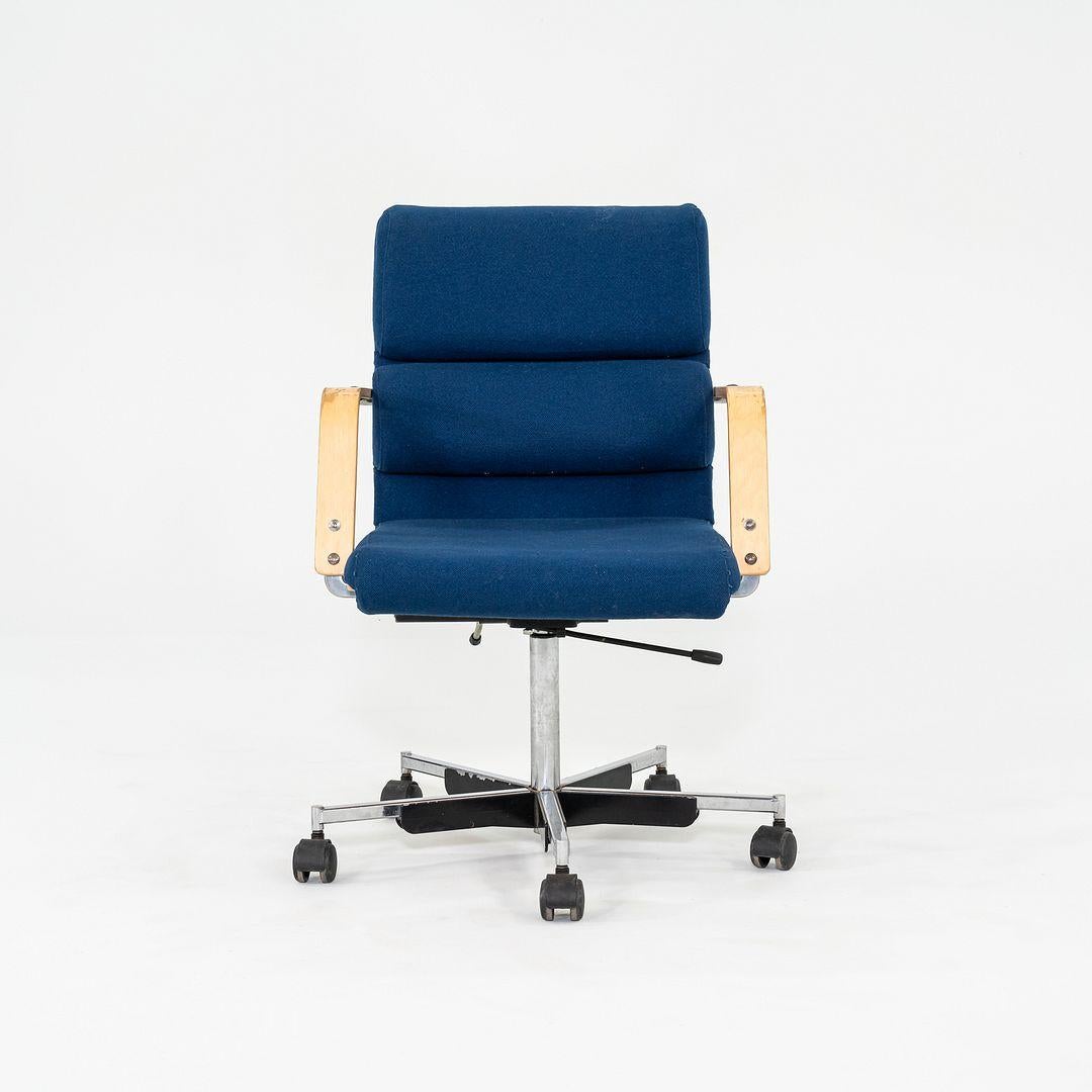 1980s Plaano Chair by Yrjo Kukkapuro for Avarte in Birch with Blue Fabric For Sale 1