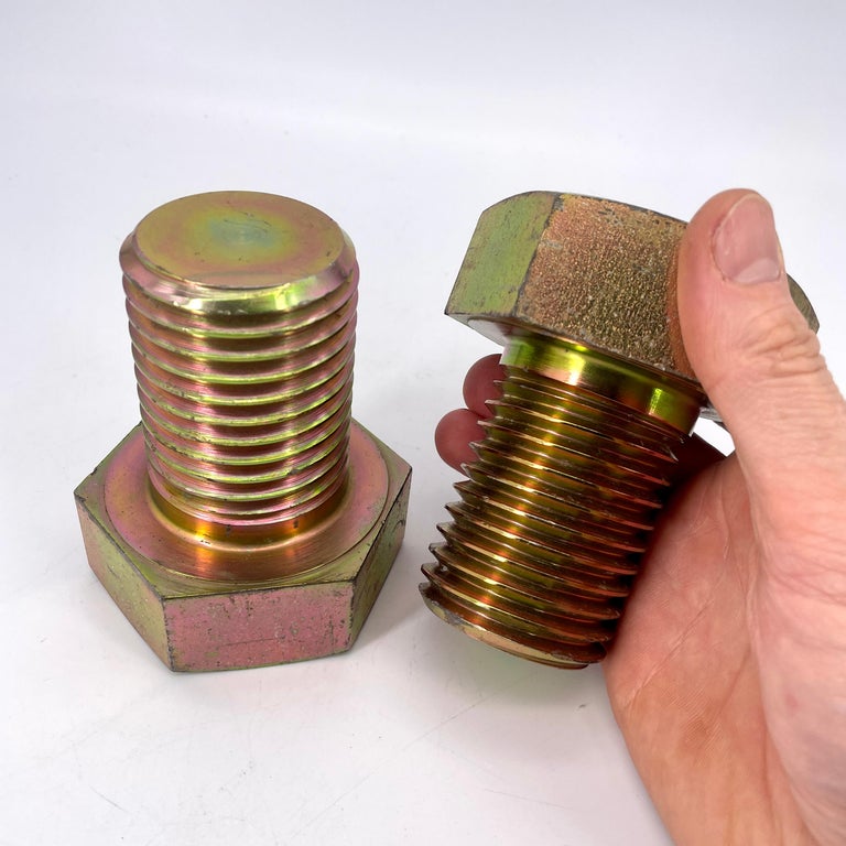 Metal 1980s Plated Brass Bridge Bolts Bookends Paperweights Quirky Vintage Mid-Century For Sale