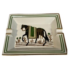 1980's porcelain ashtray by Hermès
