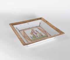 1980s Porcelain Ashtray with Stamp at the Bottom