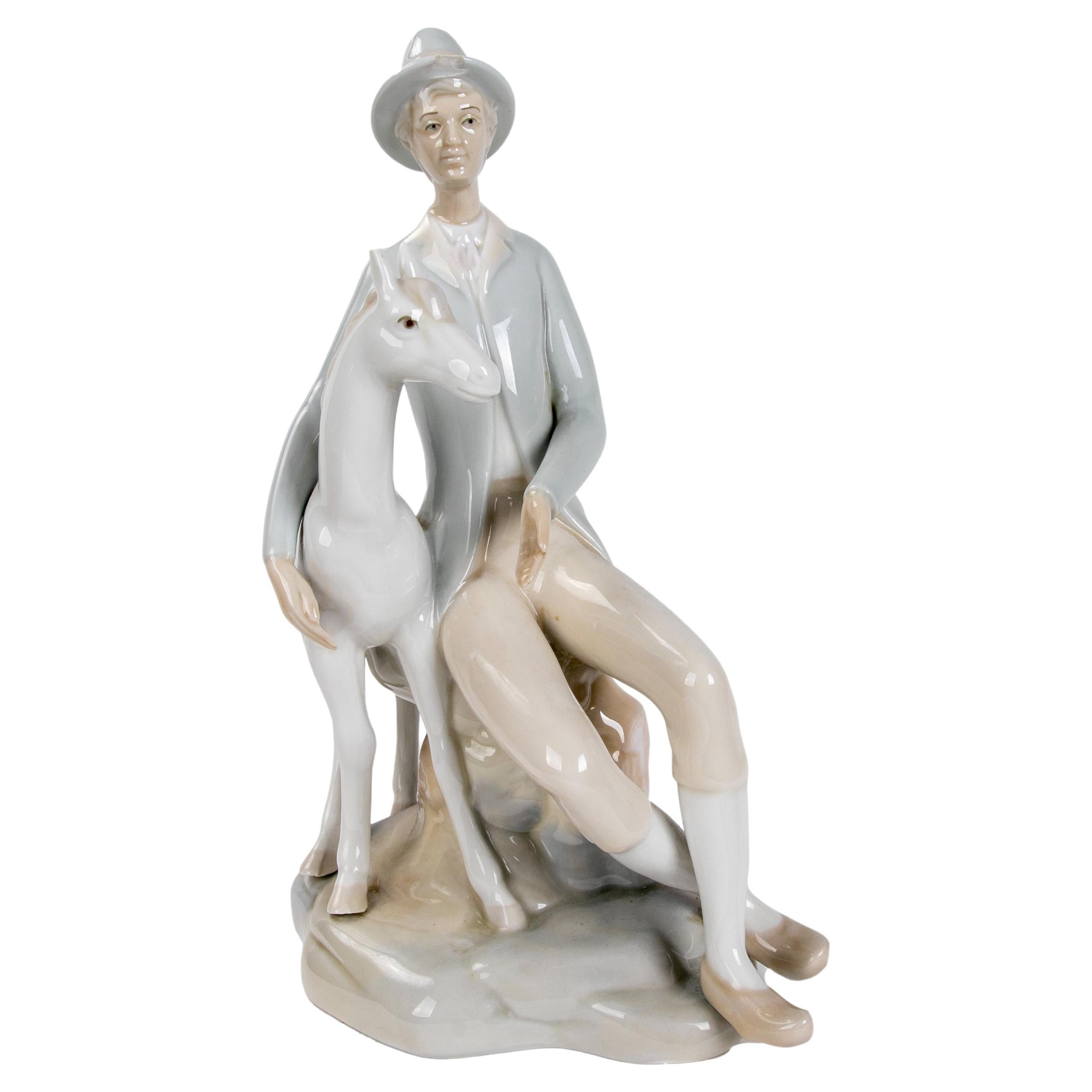 Figure en porcelaine des années 1980 par LLadro en vente