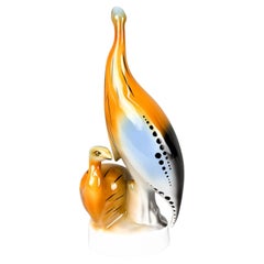 1980s Porcelain Sculpture by Hollohaza, Hungary