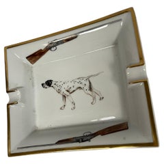 1980's porcelain "vide poche or ashtray" by Hermès
