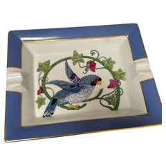 1980's porcelain "vide poche or ashtray" by Hermès