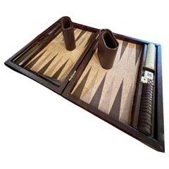 1980's Portable Magnetic Backgammon Set
