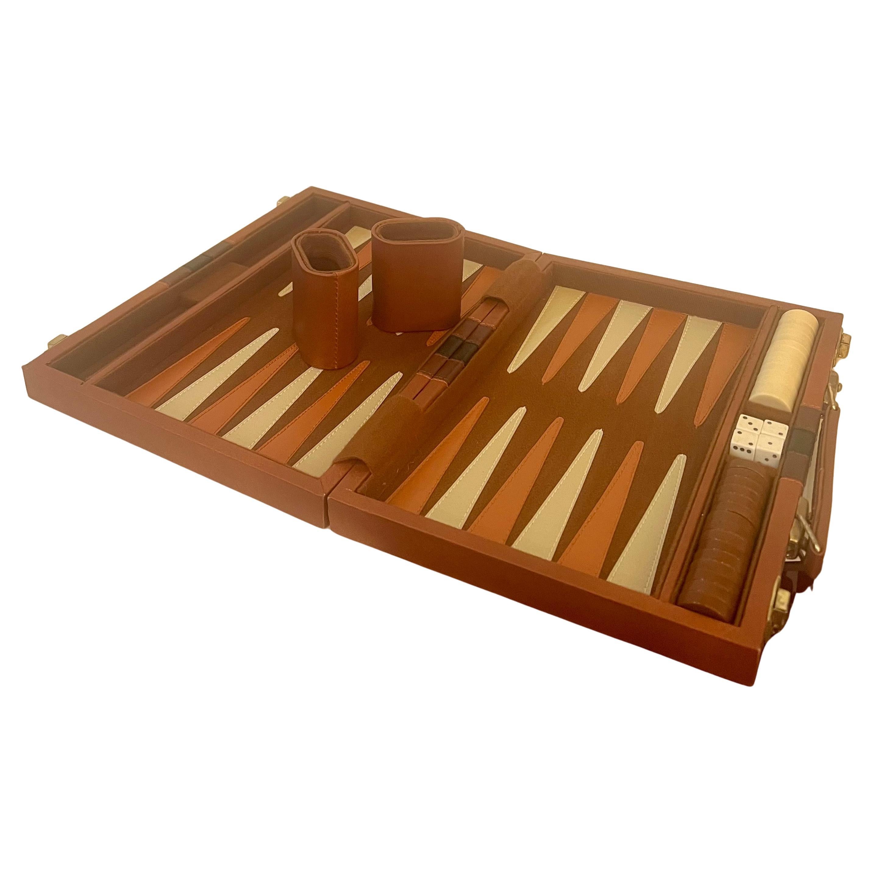 1980's Portable Petite Traveler Backgammon Set For Sale
