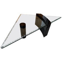 1980s, Post Modern Black Lacquer Coffee Table in the Roger Rougier Style