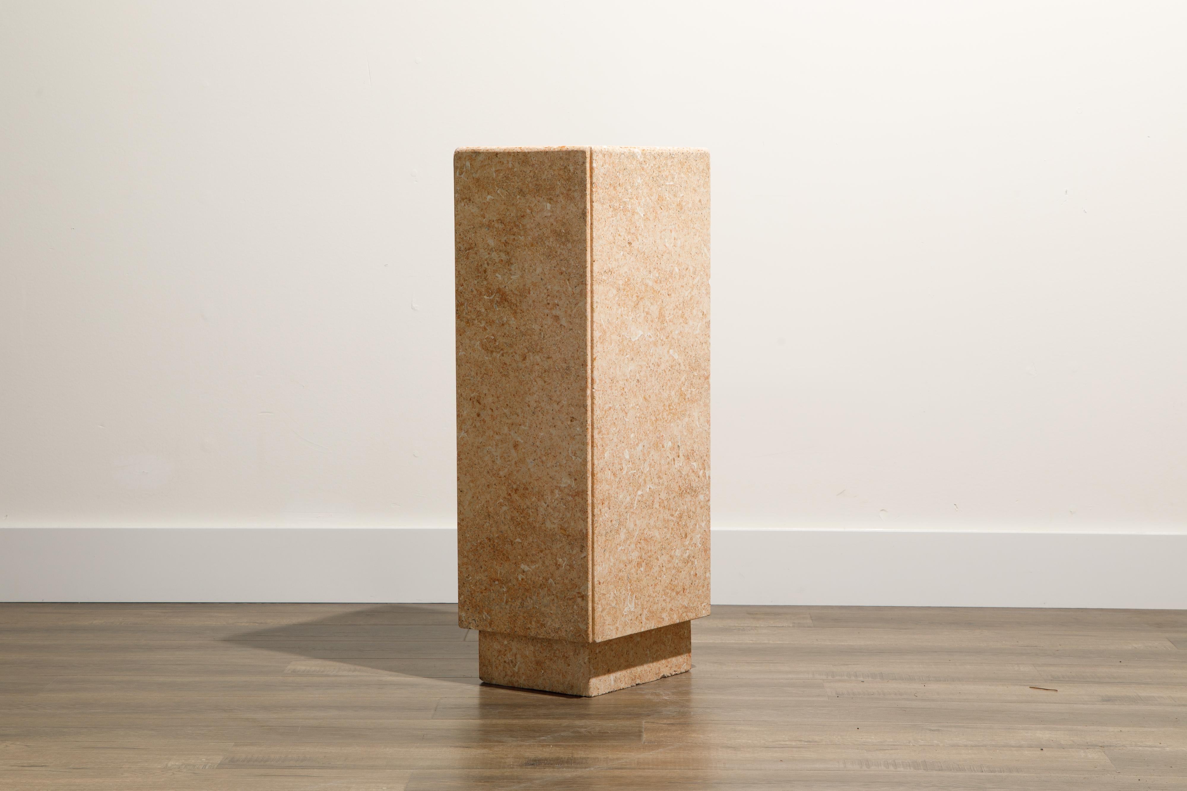 1980's Post-Modern Column Pedestal from Steve Chase Designed Home In Good Condition In Los Angeles, CA