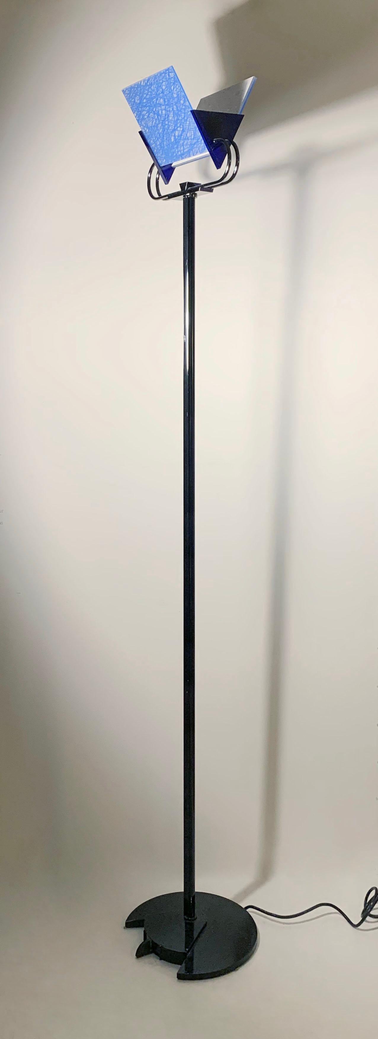 Post-Modern 1980s Post Modern Memphis Period Floor Lamp by Arteluce For Sale