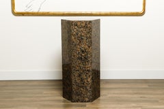 1980's Post-Modern Granite Column Pedestal from Steve Chase Designed Home