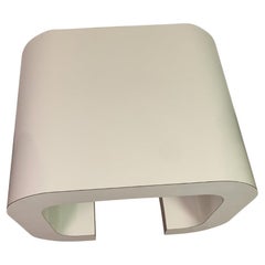 1980s Post Modern Karl Springer Style Curved Laminate Side Accent Table