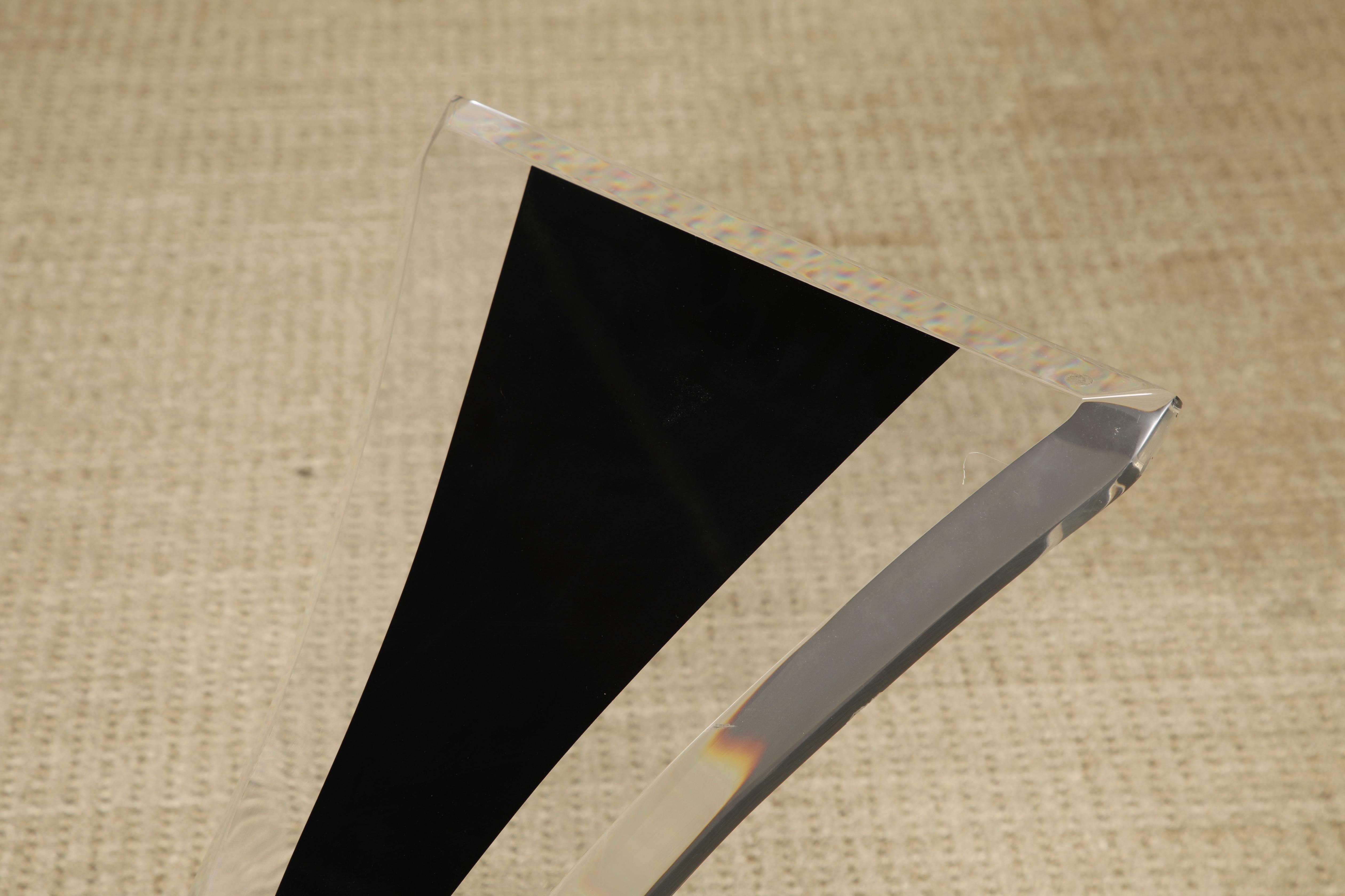 1980s Post-Modern Lucite Dining Table or Console Table Base (Glass Tops Avail) For Sale 3
