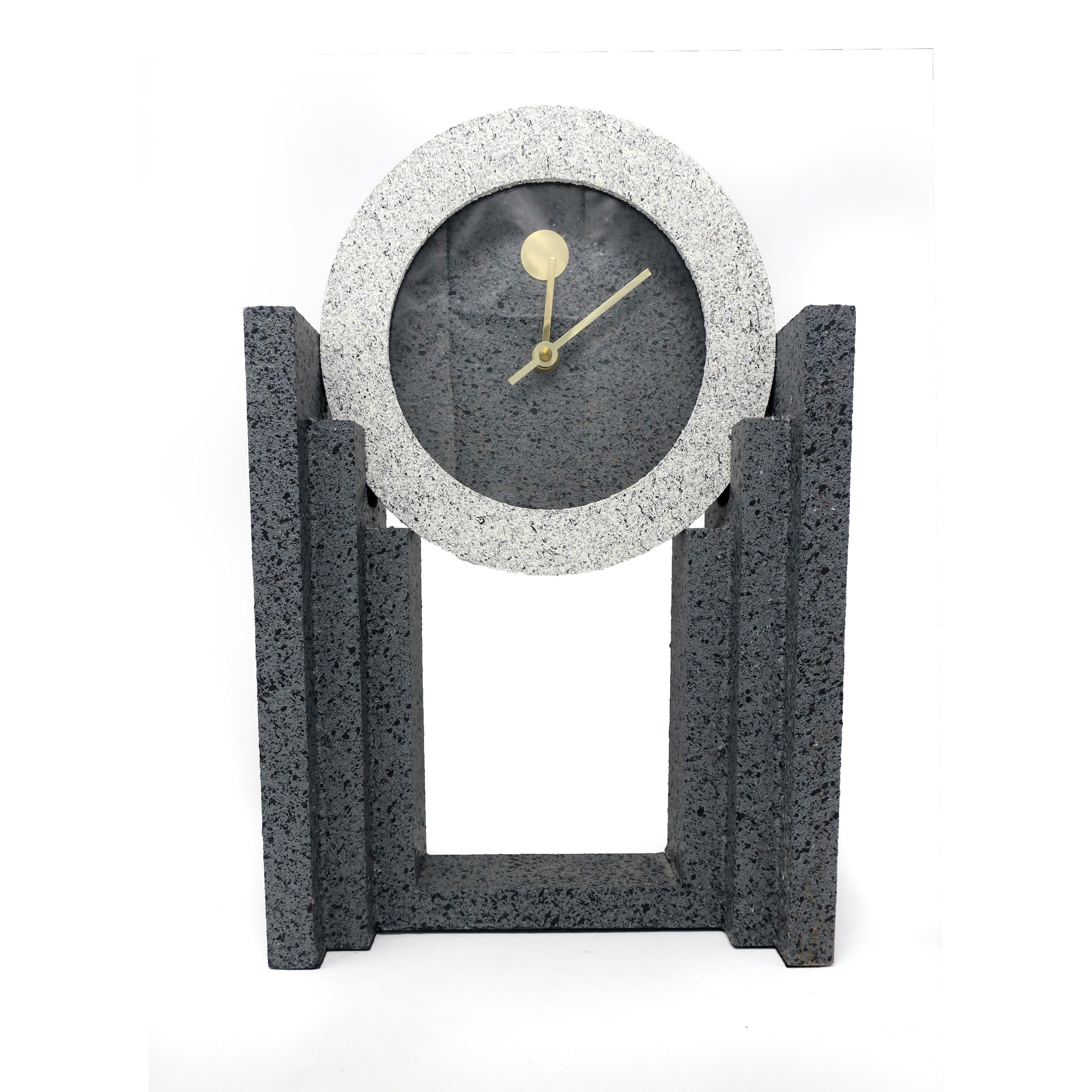 Post-Modern 1980s Post Modern Mantle Clock by Empire Arts