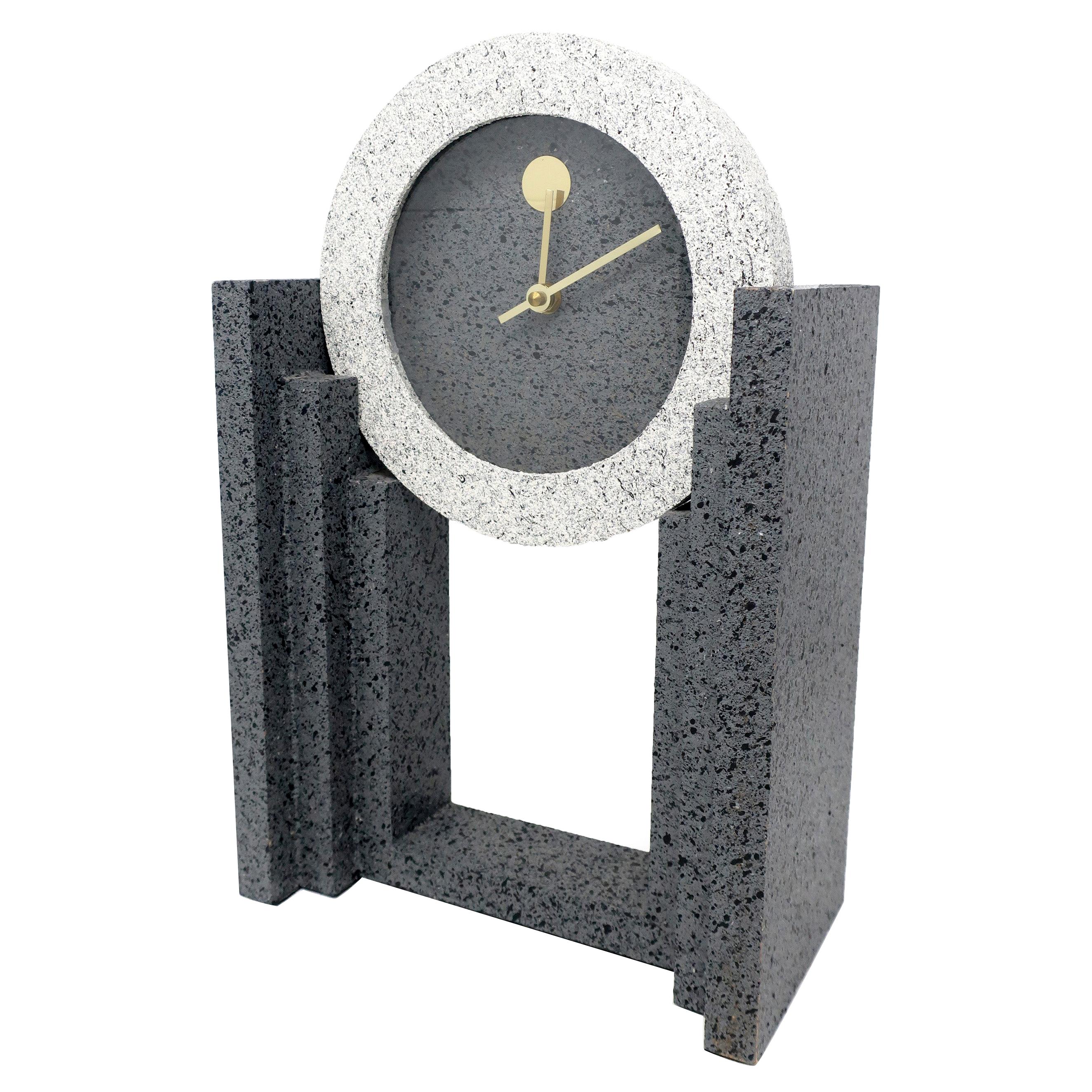 1980s Post Modern Mantle Clock by Empire Arts